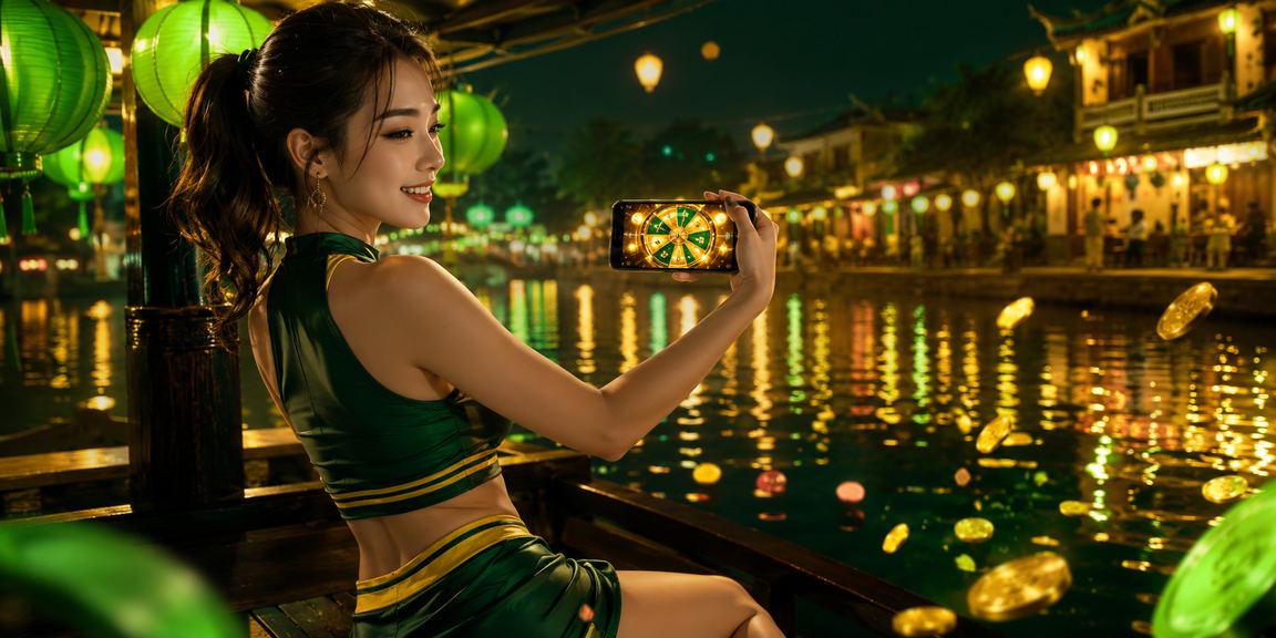 Bàn roulette live casino tại th2 với không khí đèn lồng Hà Nội rực rỡ về đêm